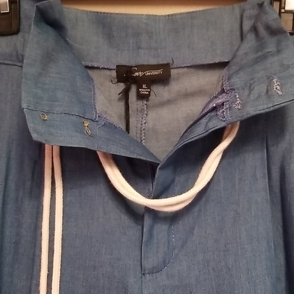 Wide leg chambray rope pants - Picture 5 of 6